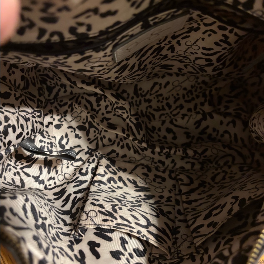 Jessica Simpson Cream Hobo Bag with Gold Accents - Picture 13 of 16